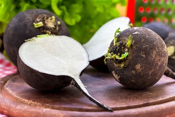black radish for the treatment of the knee joint